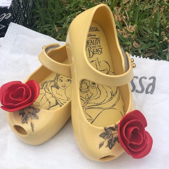 mini melissa beauty and the beast rose